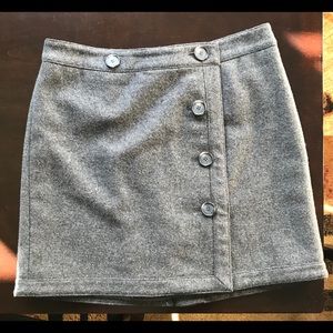 Ann Taylor Loft Wool Blend Mini Skirt